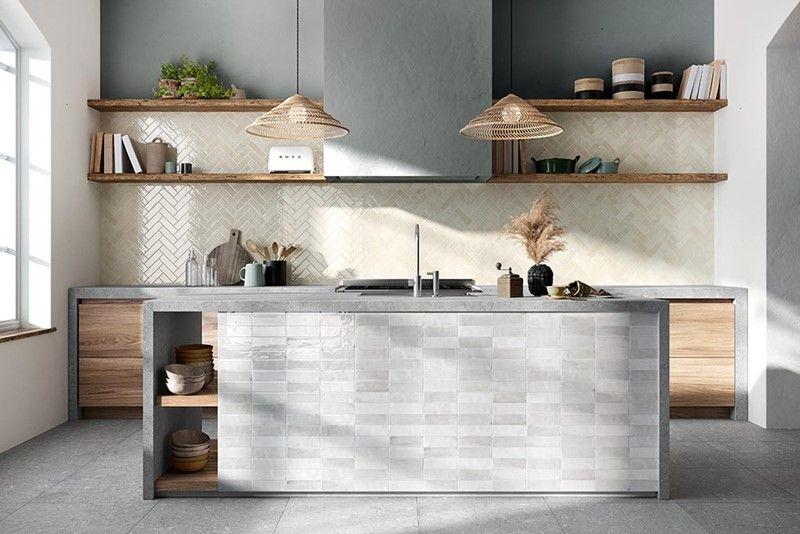 Rain Ceramic Glazed Subway Kitchen Tile