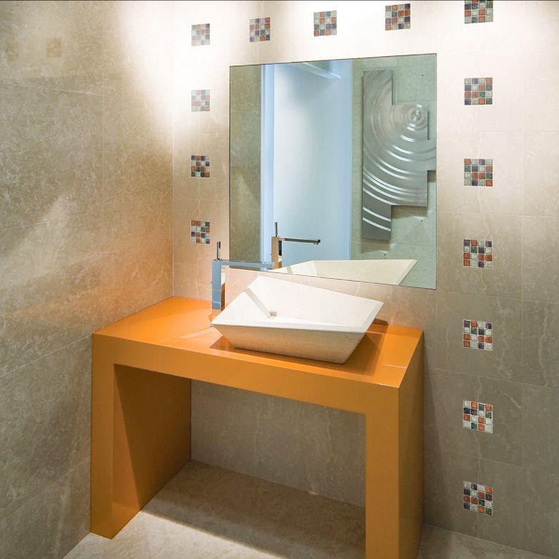 Botticino Fioriti Marble Bathroom Tile